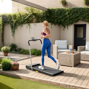 UREVO 2 in 1 Folding Treadmill for Home and Office