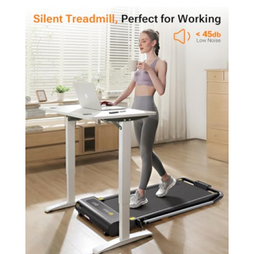 UREVO 2 in 1 Folding Treadmill for Home and Office