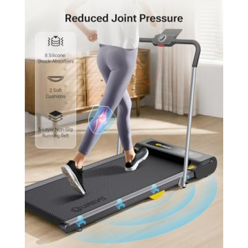UREVO 2 in 1 Folding Treadmill for Home and Office