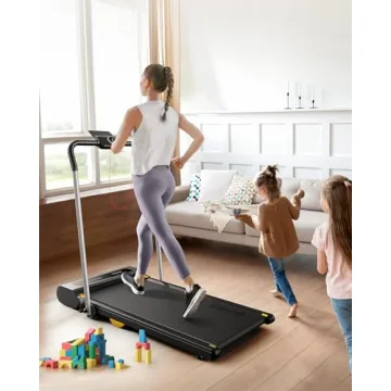 UREVO 2 in 1 Folding Treadmill for Home and Office