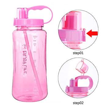 GTI 64 oz Water Bottle with Straw