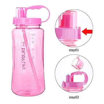 GTI 64 oz Water Bottle with Straw