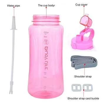 GTI 64 oz Water Bottle with Straw
