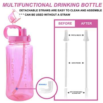 GTI 64 oz Water Bottle with Straw