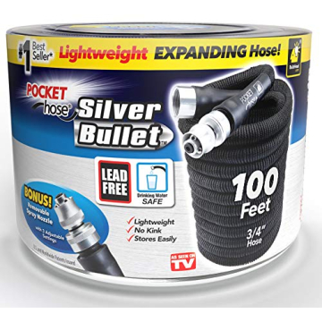 Pocket Hose Silver Bullet 100 ft Expandable Garden Hose