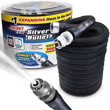 Pocket Hose Silver Bullet 100 ft Expandable Garden Hose