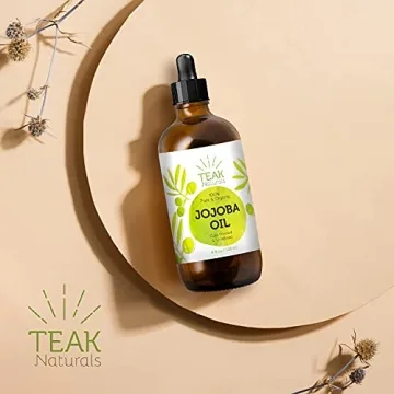 Teak Naturals Cold Pressed Organic Jojoba Oil 4 Ounces