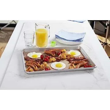 COOKINA Cuisine Reusable Baking Mat – 100% Non-Stick, Easy to Clean Cooking Sheet for Gas, Electric, Toaster and Convection Ovens, Beige