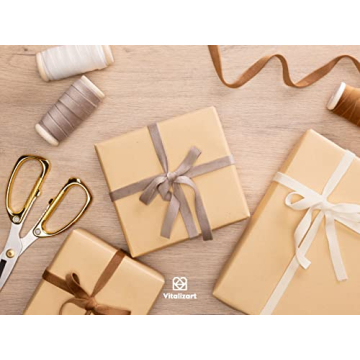 Luxe Nude Ivory Velvet Ribbon Set for Crafts & Gifts