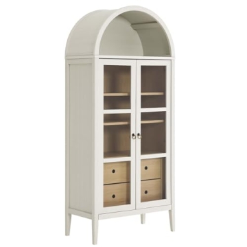 Stylish Modway Nolan Arched Storage Cabinet in White Oak