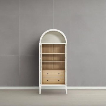 Stylish Modway Nolan Arched Storage Cabinet in White Oak