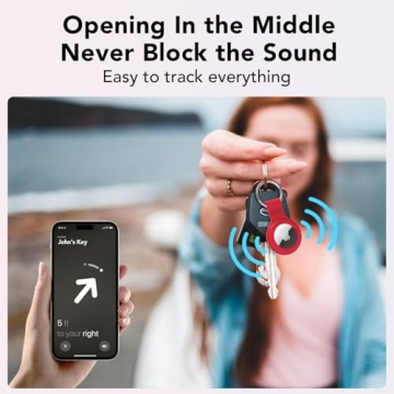 AirTag Case Keychain Holder - Secure & Stylish 4-Pack