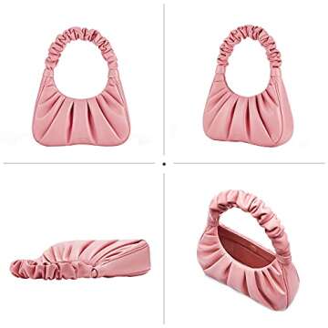 JW PEI Women's Gabbi Ruched Hobo Handbag - Coral Almond