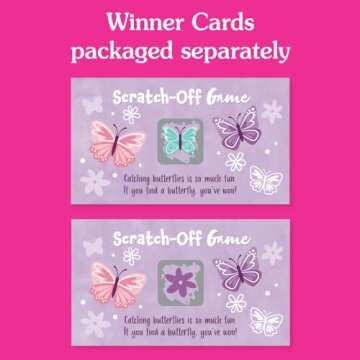 Big Dot Butterfly Party Game - Premium Scratch-Off Cards