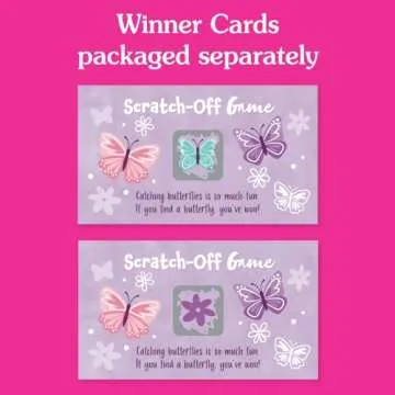Big Dot Butterfly Party Game - Premium Scratch-Off Cards