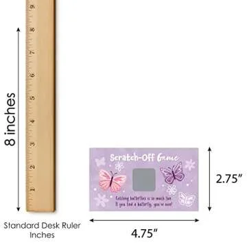 Big Dot Butterfly Party Game - Premium Scratch-Off Cards