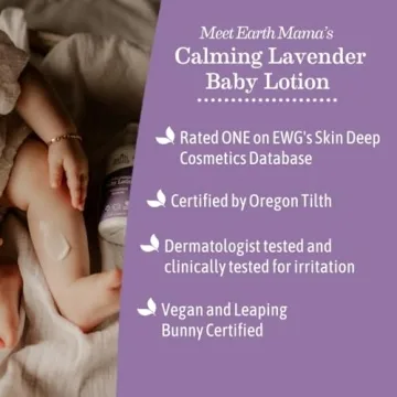 Earth Mama Calming Lavender Baby Lotion for Delicate Skin