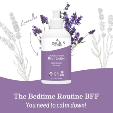 Earth Mama Calming Lavender Baby Lotion for Delicate Skin