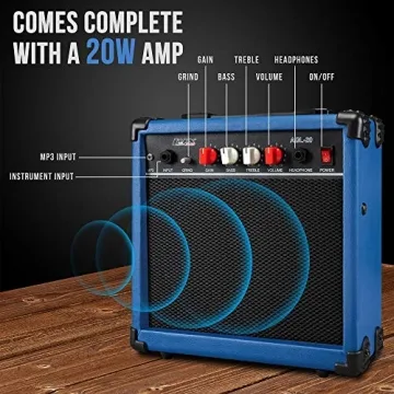 LyxPro Electric Guitar Kit with Amplifier & Accessories