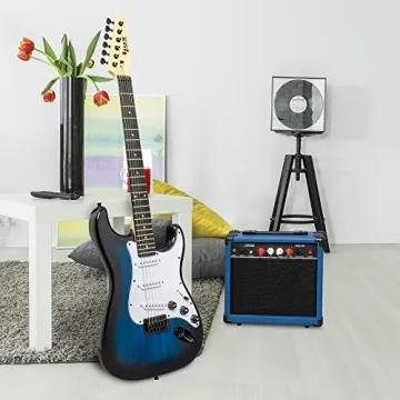 LyxPro Electric Guitar Kit with Amplifier & Accessories