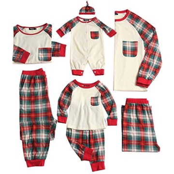 PopReal Family Christmas Pajamas Matching PJs for All