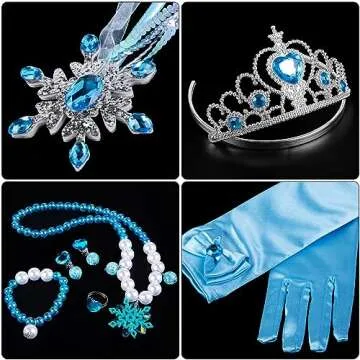 8PCS Princess Dress Up Accessories for Magical Play
