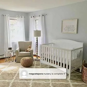 Delta Children Bennett 4-in-1 Convertible Baby Crib, Greenguard Gold Certified, Grey