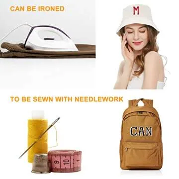 Jongdari Iron on Letters, 52 Pcs Alphabet Patches with Ironed Adhesive, Decorate Repair Patches for Shirts Jackets Hats Jeans Shoes Bags(Sky Blue)