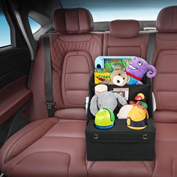 MULISOFT Backseat Car Organizer with Cup Holders and Storage