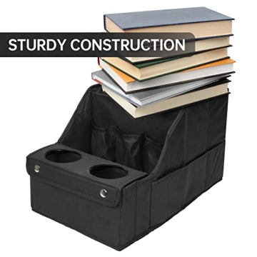 MULISOFT Backseat Car Organizer with Cup Holders and Storage