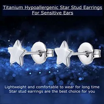 VGACETI Titanium Earrings for Sensitive Ears