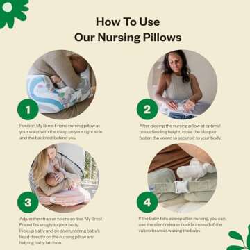 My Brest Friend Deluxe Nursing Pillow Cover - Organic Comfort