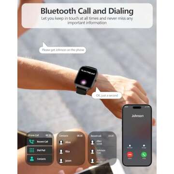 Smart Watch for Men Women, 1.83" HD Fitness Tracker with Answer/Make Calls, Heart Rate/Blood Oxygen/...