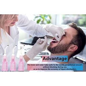 300 Pcs Bent Blunt Dispensing, Bent Flow Dispensing Tip, Disposable Bent Irrigation Blunt Tips, Great for Oil or Glue Applicator (Pink 18G)