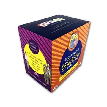 SPARK INNOVATIONS Sequencing Cards - Jewish Themed Story Cards for Speech Therapy, Problem Solving, Includes Shabbos, Chanukah and Purim Stories