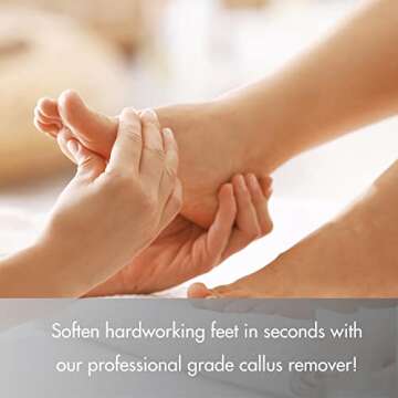 SPA REDI - Callus Remover for Feet Gel - Professional Pedicure Foot Care - Removes Toughest Calluses in Seconds and Smooths Dry Cracked Heels (Lemon and Lime, 32 Oz)