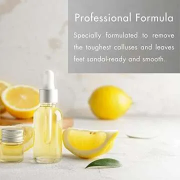 SPA REDI - Callus Remover for Feet Gel - Professional Pedicure Foot Care - Removes Toughest Calluses in Seconds and Smooths Dry Cracked Heels (Lemon and Lime, 32 Oz)