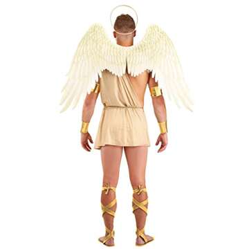 Men's Sexy Angel Costume - Heavenly Large Outfit for Parties