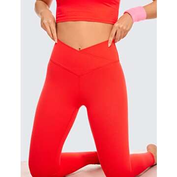 CRZ YOGA Women's Butterluxe Cross Waist Leggings - Stylish Comfort