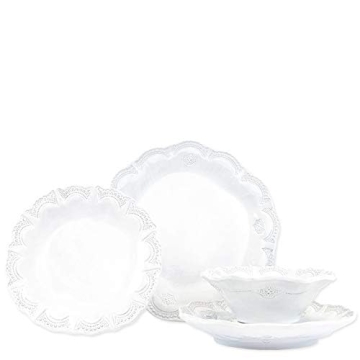 Vietri Incanto Lace Dinnerware Set - 4-Piece Luxury