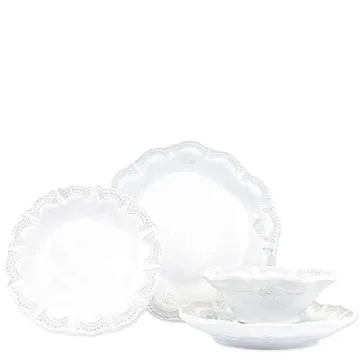 Vietri Incanto Lace Dinnerware Set - 4-Piece Luxury
