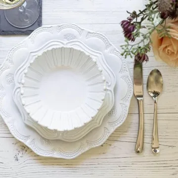 Vietri Incanto Lace Dinnerware Set - 4-Piece Luxury