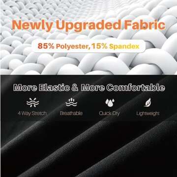 Koalarun One Leg Compression Tights for Basketball - Asymmetric Sports Leggings 1-2 Pack