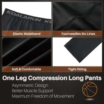Koalarun One Leg Compression Tights For Basketball Training