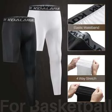 Koalarun One Leg Compression Tights For Basketball Training