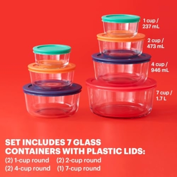 Pyrex Glass Food Storage Set - Versatile 14-Pc Set