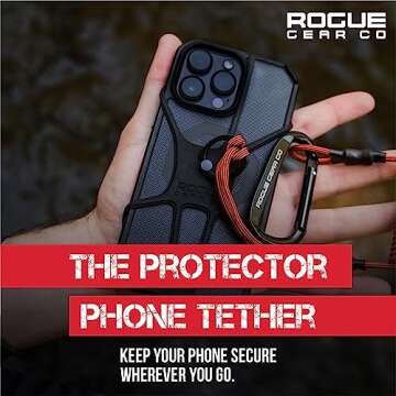 Rogue Fishing Co. The Protector Phone Tether | Use As Cell Phone Lanyard or Hiking/Boating/Kayak Tet...