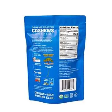 Mavuno Harvest Organic Cashews with Sea Salt - Healthy Snack