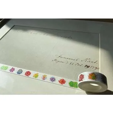 lovielf Succulent Washi Tape Set of 4 Rolls - Decorative DIY