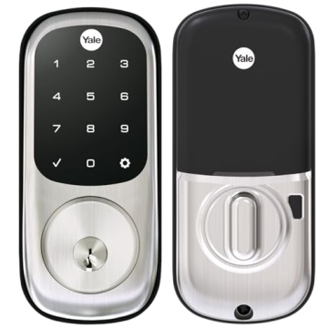 Yale Assure Deadbolt Lock with Touchscreen, Satin Nickel Digital Non-Connected Entry Door Lock with ...